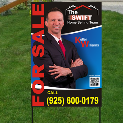 Real Estate For Sale Sign Competition.  Your design will hang in front of 100's of homes Design von mouse.grafic