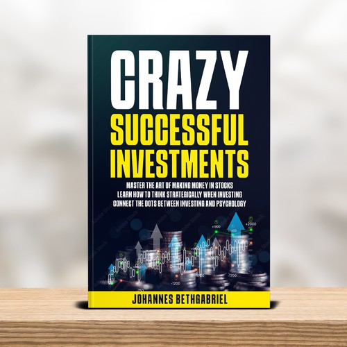 Powerful Book Cover for an Investing book that helps to Build Wealth in the Stock Market Design by T.Primada