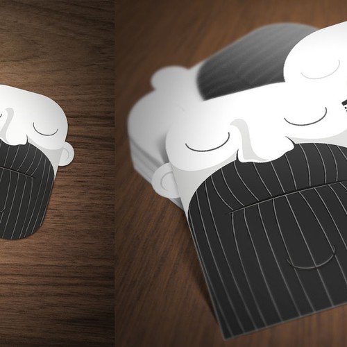Unique business card for The Emporium Barber デザイン by Aitor