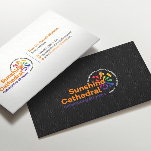 Business Card for Growing Progressing LGBTQ Church Design by LAXMI DESIGNHUB