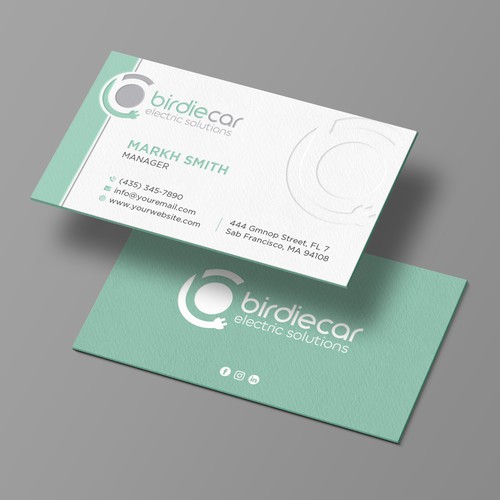 business card for company called birdie Design by Brandmaker artist