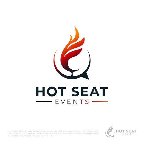 Impactful Logo For 'Hot Seat Events' – Learn from Industry Experts Through Livestreams & Events. Design von reiffal®