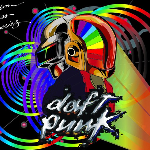 99designs community contest: create a Daft Punk concert poster Design by Vascoduartesign