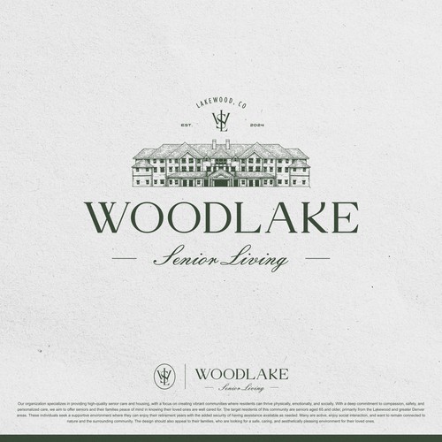 Create an Iconic Logo for Our Senior Living Community - Woodlake Estates Senior Living Design by Zacky Tambean
