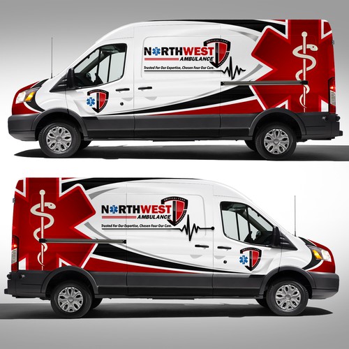 911 Ambulance wrap on sprinter Design by J.Chaushev