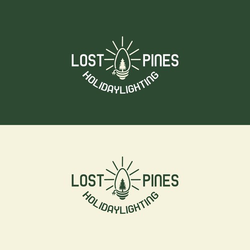 Vintage Christmas Light Installation Business Brand Design Design by Design'Maker