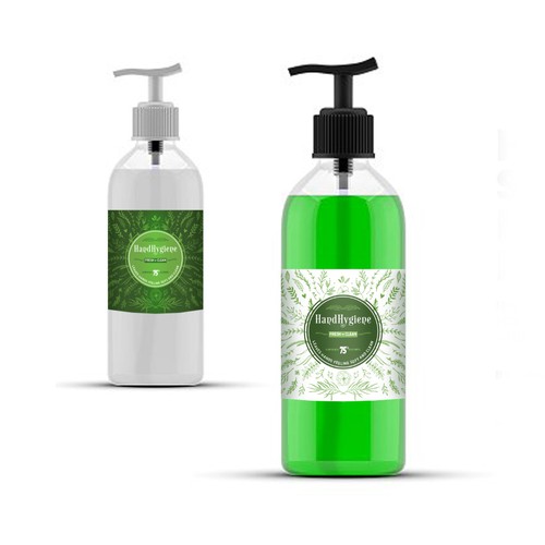 Hand Sanitizer Product Label / Logo Design Design by nipuli