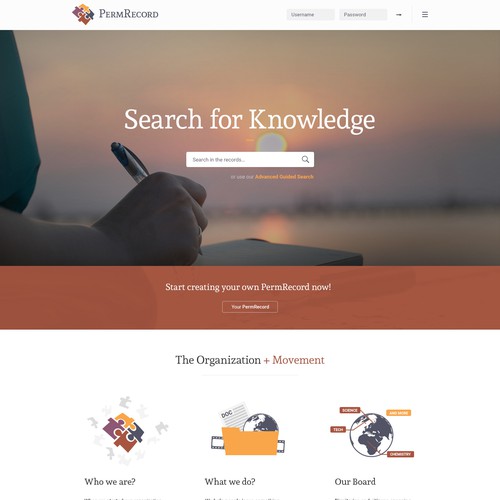 Show the world the most important personal knowledge base of all time Design by Mark Calvin