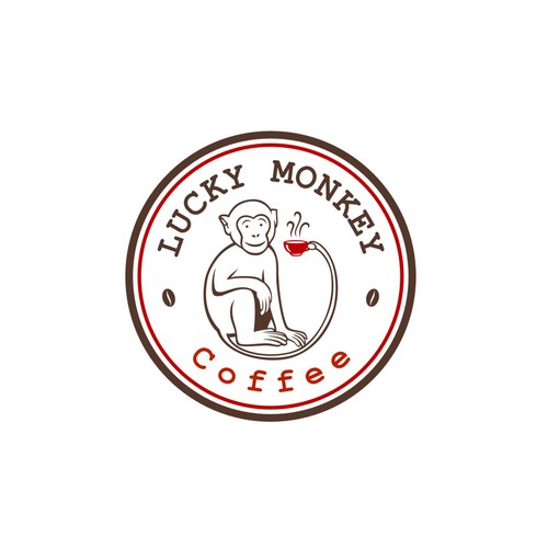 Design di Create logo for Lucky Monkey Coffee di dan.elco09