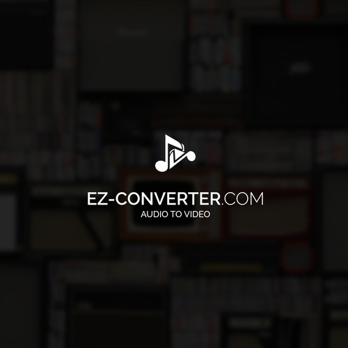 ez-converter logo: audio to video Design by Alam_H