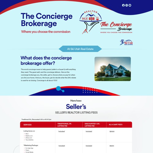 The concierge brokerage website Réalisé par Timefortheweb