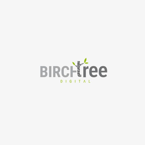 Birch Tree Digital Logo Design by Tre_