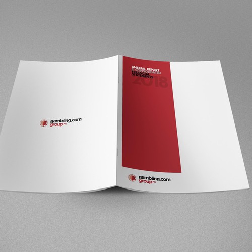 Annual Report Cover for Gambling.com Group Diseño de IDEA Logic✅✅✅✅