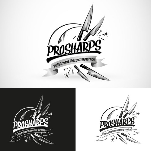 "ProSharps" Knife & Blade Sharpening Service Contest Design by Medsen Media