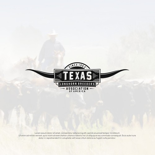 Design a vintage yet modern logo for Texas Longhorn Breeders Association Réalisé par PLUS S Studio / +s