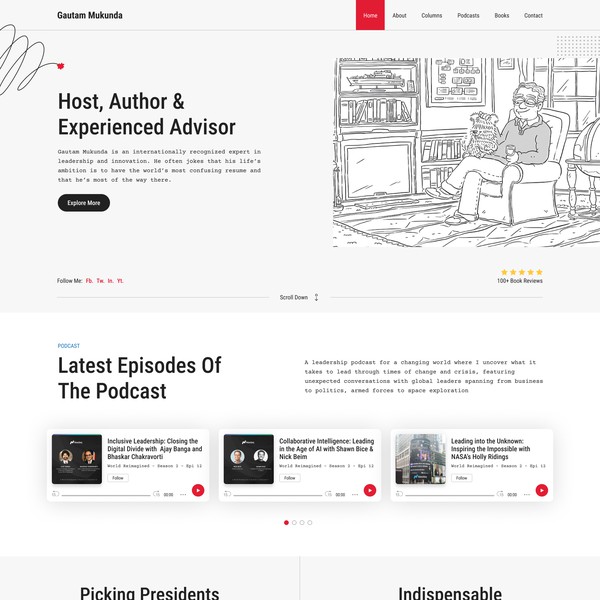  Brand Website for a Political Science Professor