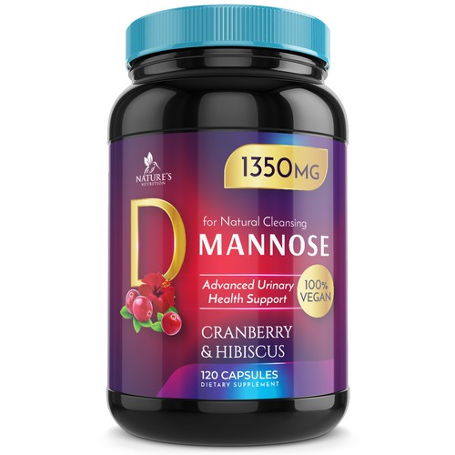 Diseño de Colorful D-Mannose Design Needed for Nature's Nutrition de Wfemme