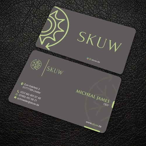 Tarjeta de presentación propuesta en el concurso por ™SF_Design™