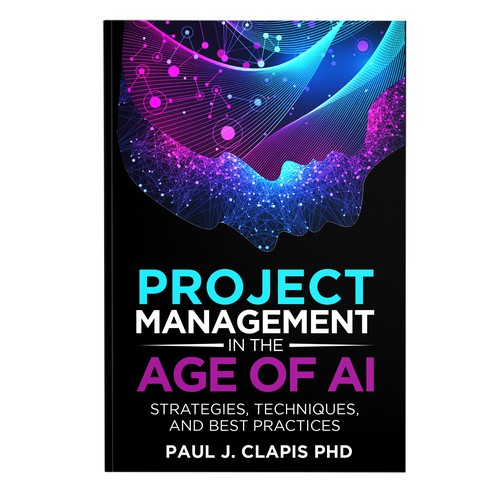 Simple, professional cover for a business book about Artificial Intelligence Design by anisha umělec