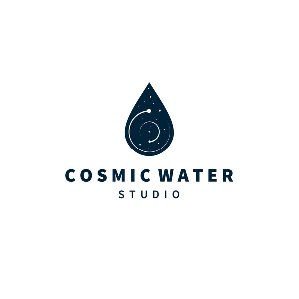 Modern cosmic logo for sound recording studio