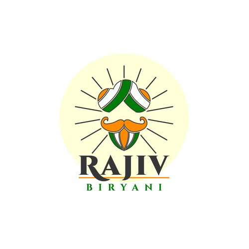 Indian Food Cloud Kitchen Logo Design, Rajiv Biryani Design por raj a_bad