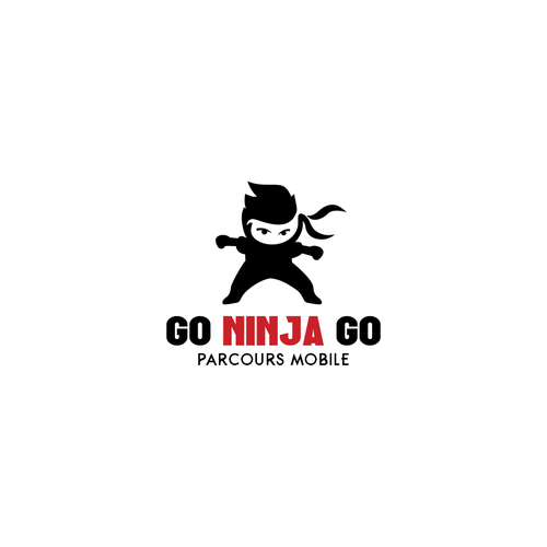 Create a ninja warrior logo for kids Design by redRockJr