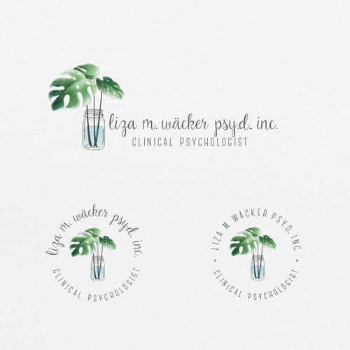 Psychologist needing a delicate, feminine watercolor style tree, branch or leaf logo Design by ❤️Kate.V