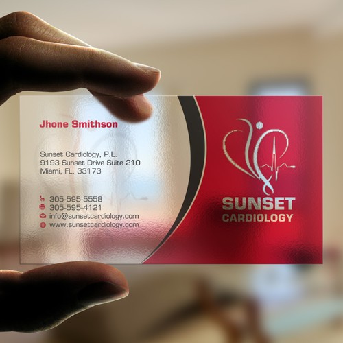 Create A Very Trendy And Classy Business Card For Cardiologist 