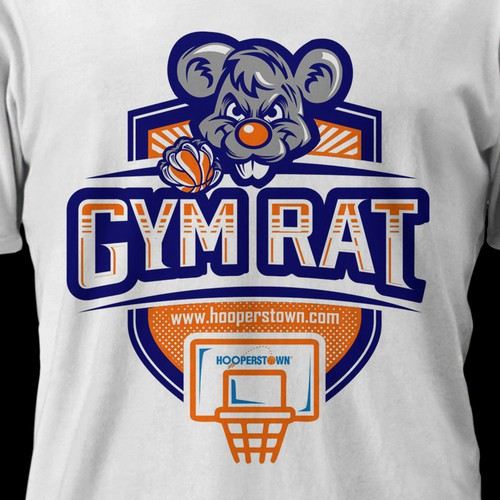 Hooperstown gym rat t-shirts need a new design!, concursos de Camiseta