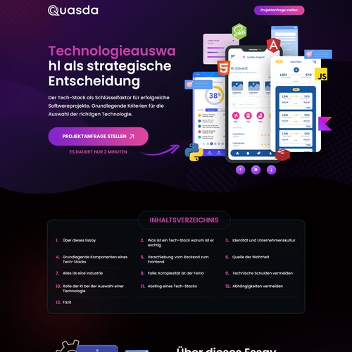Landing page design contest entry by Askdigital