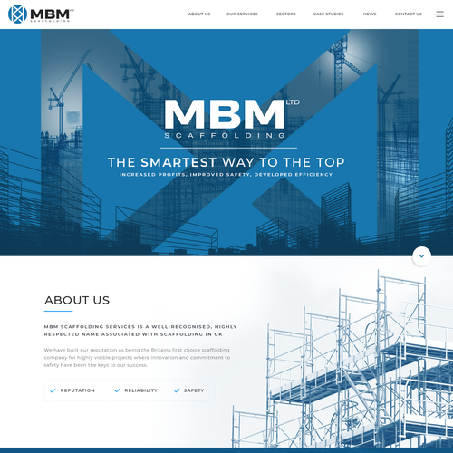 Smart, Clean, Professional - Scaffold Company Website Design by Antons Collective