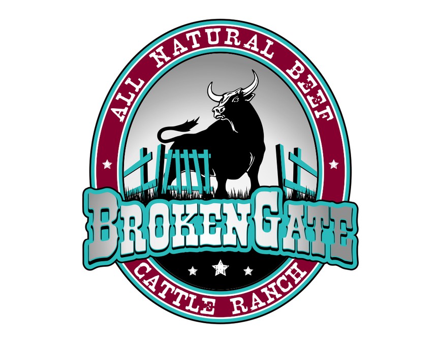 logo for BrokenGate cattle ranch or simply BrokenGate Logo design contest