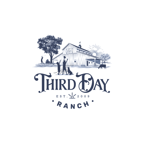 Capture essence of Texas ranch experience in new Third Day Ranch logo Diseño de Epiphanie