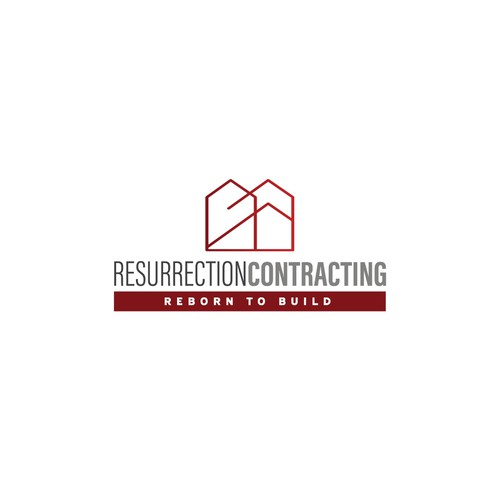 "Reborn To Build" construction company logo. Design by c.novotny