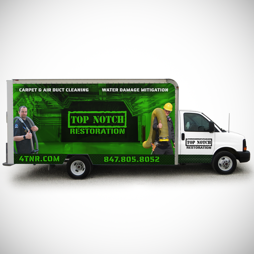 box truck wall 12x6ft to attract people to our service. Design by 0N73R99