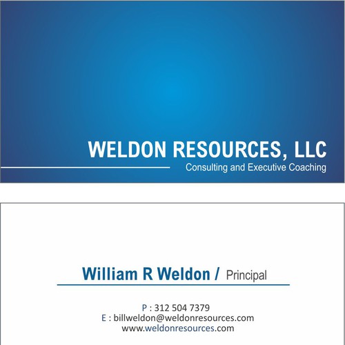 Create the next business card for WELDON  RESOURCES, LLC Ontwerp door Kipster Design