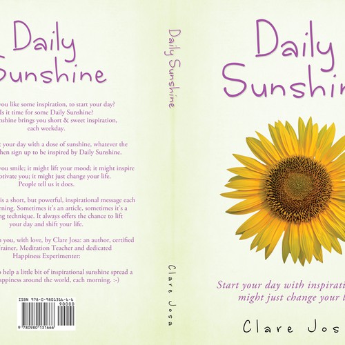 コンペ「Daily Sunshine Book Cover - help people feel inspired, every day, and perhaps even change the world!」のデザイン by line14さん 