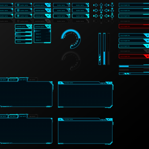 Create a Unique set of GUI Widgets for Games | App design contest