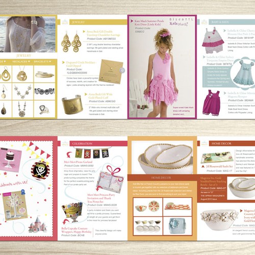 Create New Brochure for Emily's Collection: An Online Unique and Luxury Gift Boutique  Design by itsdobi