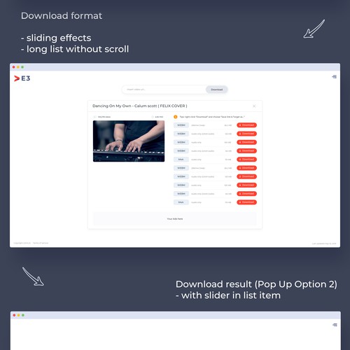 VE3 - Simple Video Downloader Website | Google Style Ontwerp door jezz