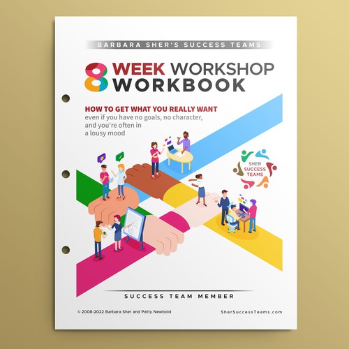 Workbook front cover for adults with big dreams - make me smile Design by VINDYSIGN