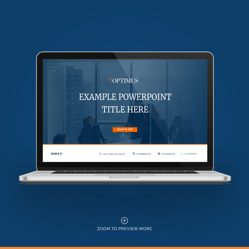 "Presentation template design" winning PowerPoint template by YV11