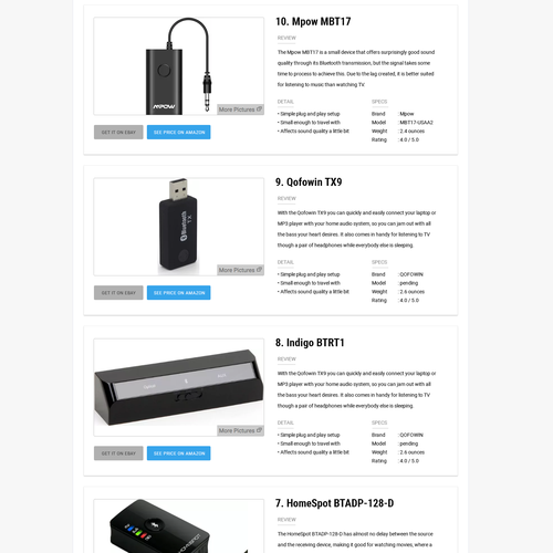 section of web page design, desktop only Design by ideandri