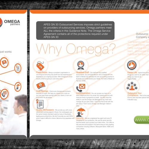 Brochure Design for an Outsourcing Company Design by Craig Steel