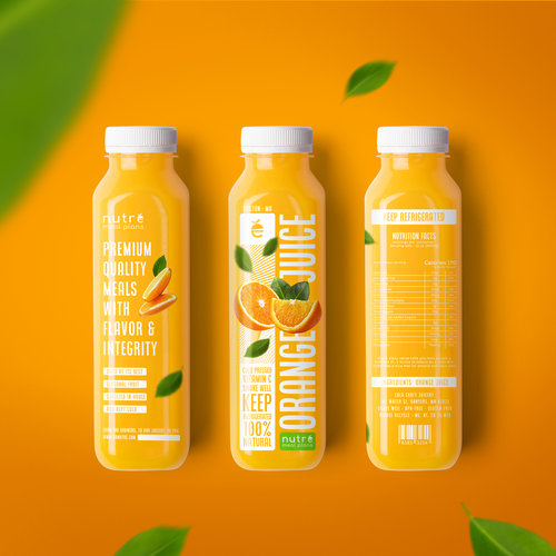 Easy Orange Juice Bottle.. Full Wrap! Design by Rodrigo Vasconcellos