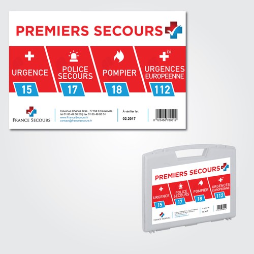 Etiquette pour le premiers secours Design by archandart