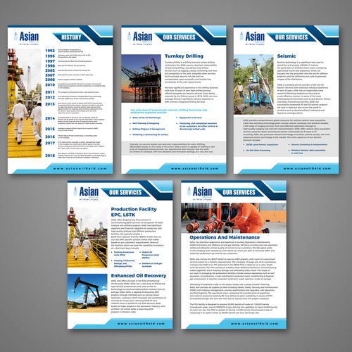 Brochure & Poster Design for Oil & Gas Service Provider Company ...