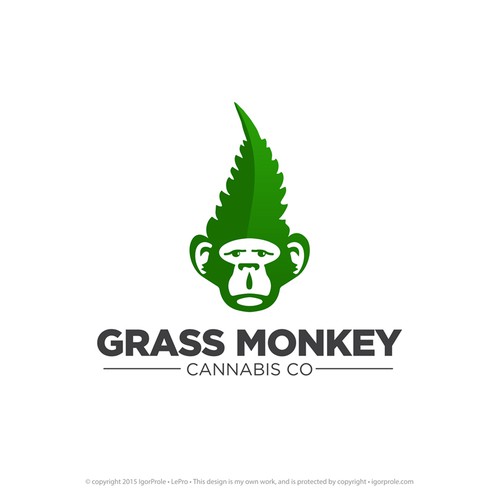 Grass Monkey Cannabis Company Logo Design | Logo design contest