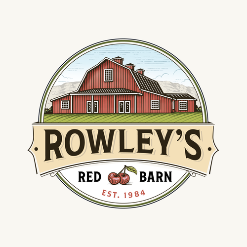 Logo and Brand Guide for Rowley's Red Barn Design réalisé par chusnanlutfi