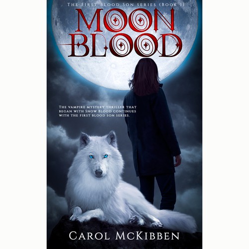 Moon Blood *Fantasy* *Thriller* the first cover for a new series! Design by Manuela Serra